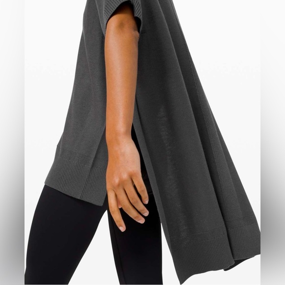 LULULEMON Be At Ease Poncho in Graphite Grey One Size - Picture 13 of 14